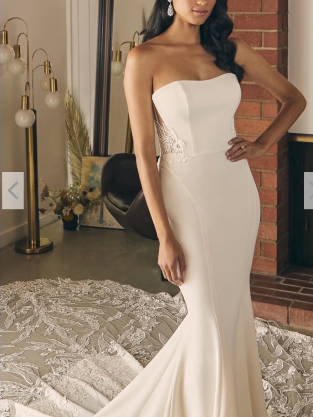 Beloved by Casablanca “June” BL405 Wedding Dress Size 2 Never Worn - Picture 3 of 9